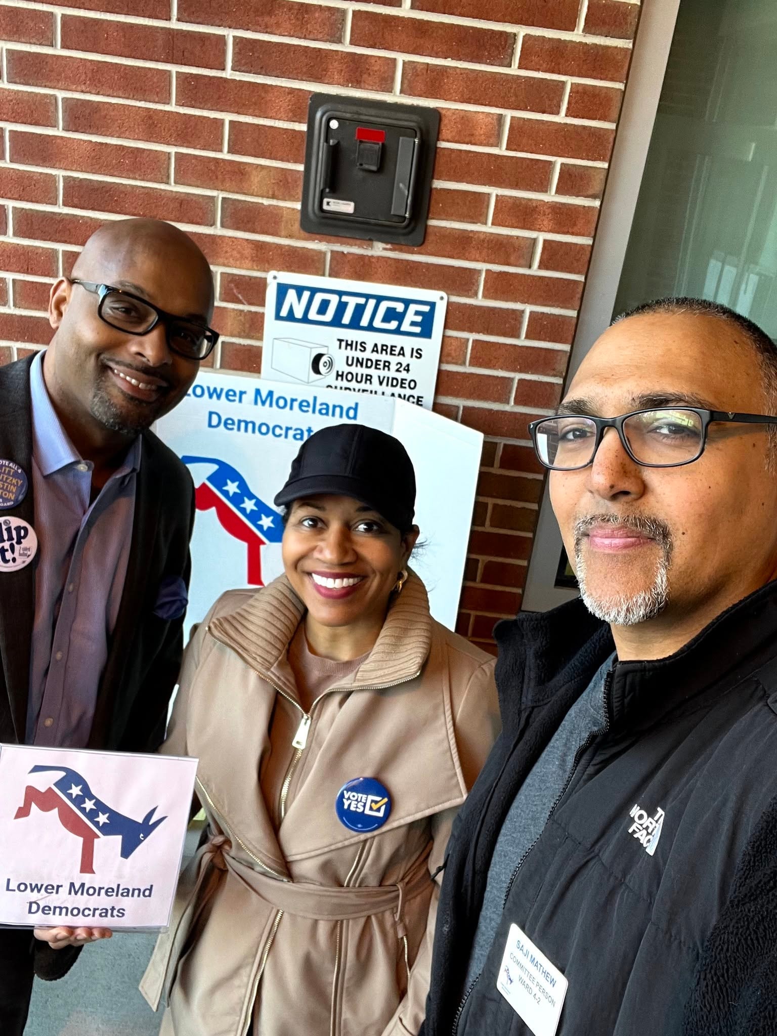 Volunteers at a Lower Moreland Democrats event